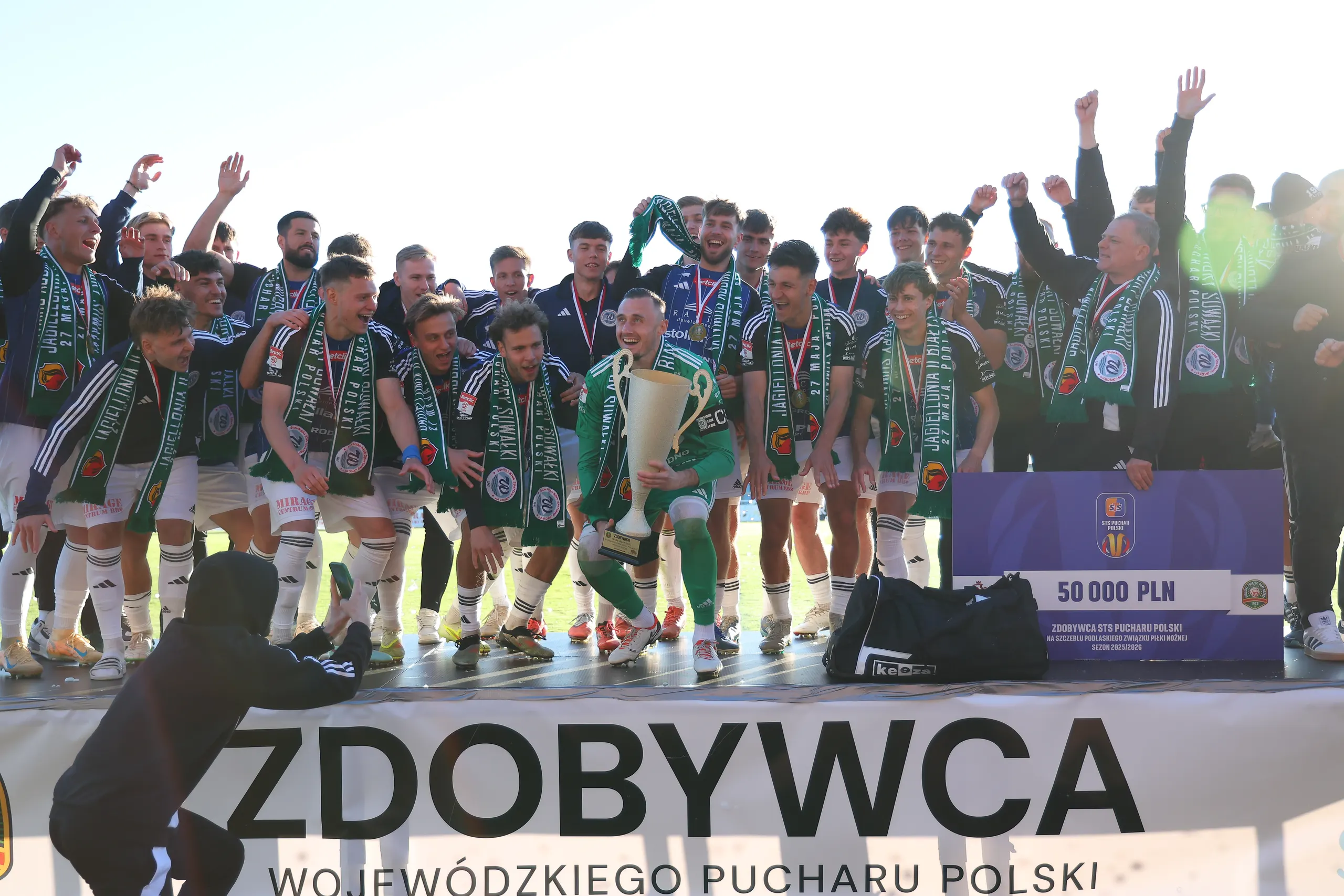 Wigry Suwałki z Pucharem Polski na Podlasiu! Efektowny triumf nad rezerwami Jagiellonii